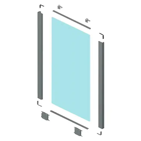 Adinor  Herraje para puerta corredera de armario GSO-GI70