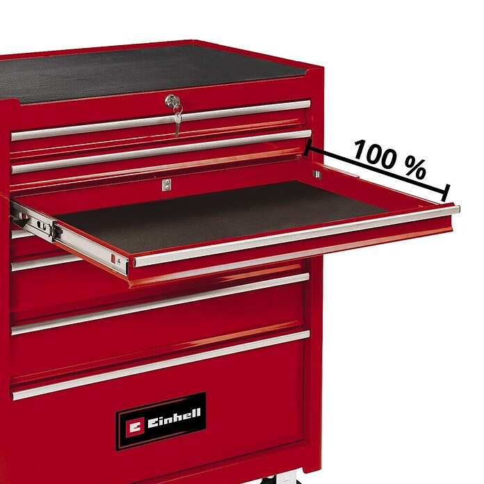 Einhell Kolica za radionicu TC-TW 150  (D x Š x V: 68,5 x 45,5 x 87,5 cm, Broj ladica: 7 Kom., Bez sadržaja) | BAUHAUS