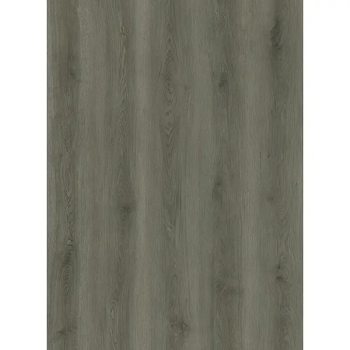 Oknum Suelo vinílico SPC Silver Grey - 1.220 x 182 x 5 mm, Gris - Patrón de vetas de madera gris para superficies de muebles.