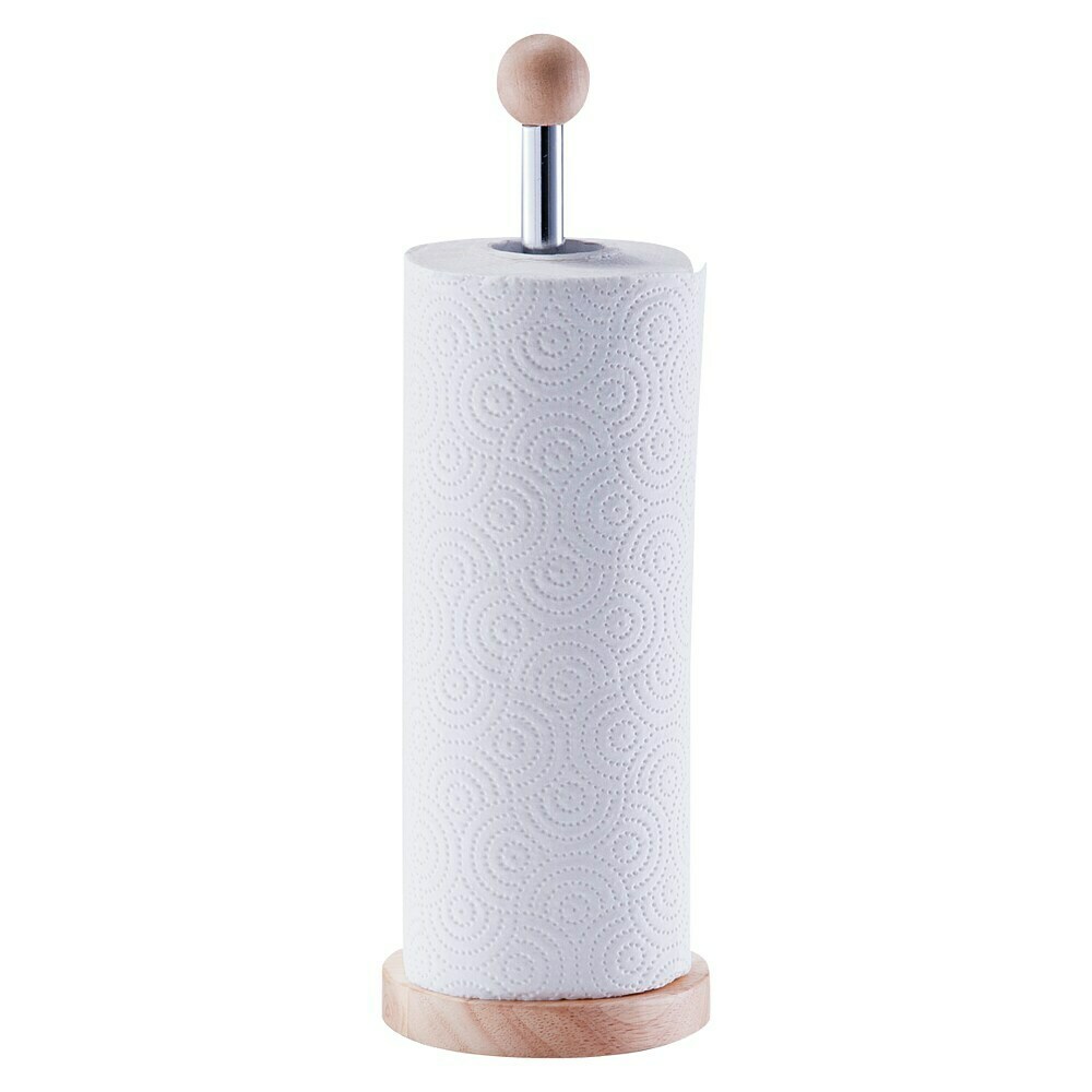Porte-Rouleau Cuisine Xtsuen Vertical En Bambou - Pour Papier Essuie-Tout Et Rouleaux Standard