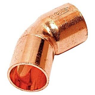 Curva de cobre M-H (15 mm, Ángulo: 45 °, 4 ud.)