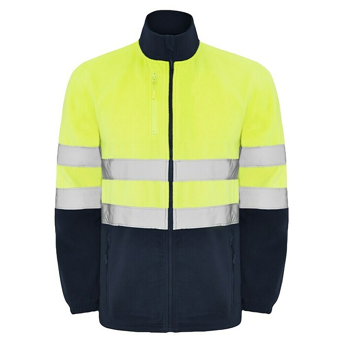 Chaqueta polar Altair (XL, Amarillo flúor/Azul marino) | BAUHAUS