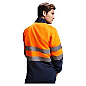 Chaqueta polar Altair (M, Naranja flúor/Azul marino) | BAUHAUS