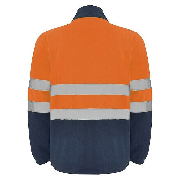 Chaqueta polar Altair (M, Naranja flúor/Azul marino) | BAUHAUS