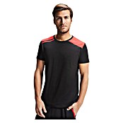 Camiseta Expedition (L, Negro/Rojo, 60% algodón / 40% poliéster) | BAUHAUS