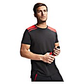Camiseta Expedition (L, Negro/Rojo, 60% algodón / 40% poliéster) | BAUHAUS