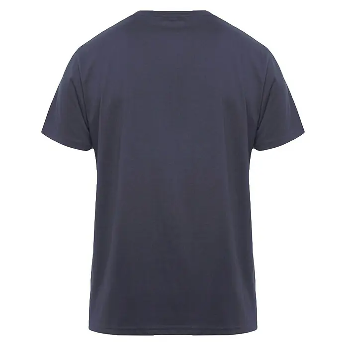 Camiseta Expedition - S, Plomo/Negro, 60% algodón / 40% poliéster - Esta imagen muestra una camiseta de manga corta azul oscuro con un diseño sencillo, ideal para actividades casuales y looks de uso diario.