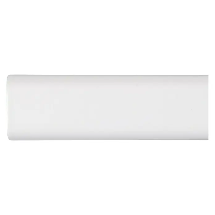 Barra para ropa - L x An x Al: 200 cm x 25 cm x 15 mm, Blanco - Conducto de protección de cables de plástico blanco para montaje en pared, ideal para una gestión ordenada de los cables y protección contra daños.
