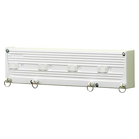 Tendedero de pared TZ S4 (Longitud cuerda de tender: 20 m, 37 cm, Color: Blanco)