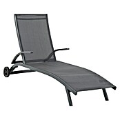 Sunfun Maja Vrtni ležalnik  (Š x G: 68 x 192 cm, Sive barve, Aluminij, Možnost premikanja) | 8351 - Liegen Textilen | ICAD - Sommermöbel Liegen | ICA - Sommermöbel | IC - Freizeit im Garten | I - Stadtgarten | BAUHAUS