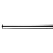 Gardinenstange (Edelstahloptik, Länge: 240 cm, Durchmesser: 25 mm)