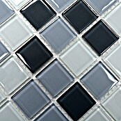 Mozaïektegel Quadrat Crystal mix CM 4125 (32,7 x 30,2 cm, Grijs, Glanzend)