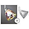 Paulmann DecoSystems Lampenschirm Wolbi (Durchmesser: 9 cm, Dichroic, Glas, Glocke)