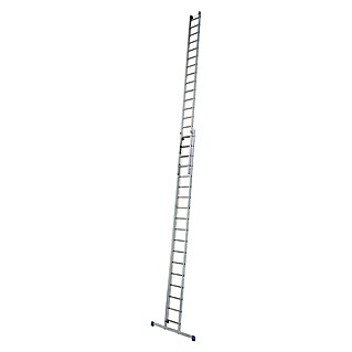 Krause Stabilo Sprossen-Seilzugleiter (Arbeitshöhe: 9,85 m, 2 x 18 Sprossen, Aluminium)
