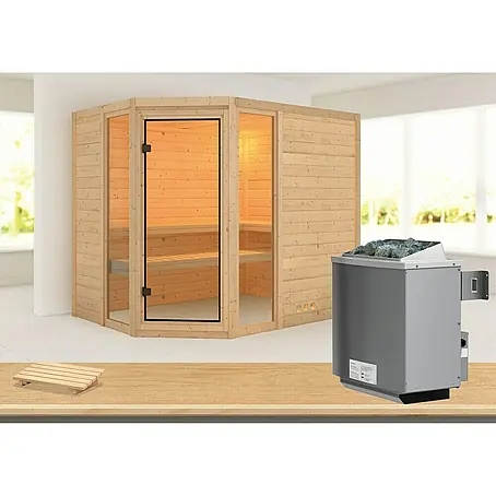 Karibu  Massivholzsauna Sinai 3