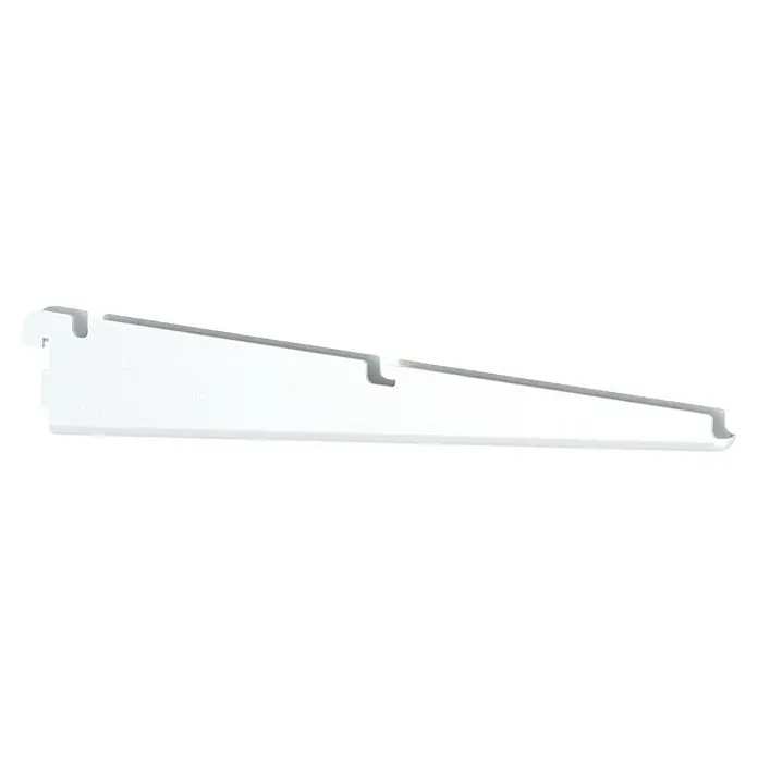 Lundbergs Drahtbodenträger - L x B x H: 494 x 12 x 78 mm, Weiß, Geeignet für: Gitterfachböden - Weißer Regalboden zur Wandmontage, ideal für die flexible Gestaltung von Regalsystemen und zur optimalen Nutzung des vorhandenen Raums.
