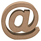 Glorex Papp-Zeichen (Motiv: @, Pappe, L x B x H: 17,5 x 17,5 x 5,5 cm)