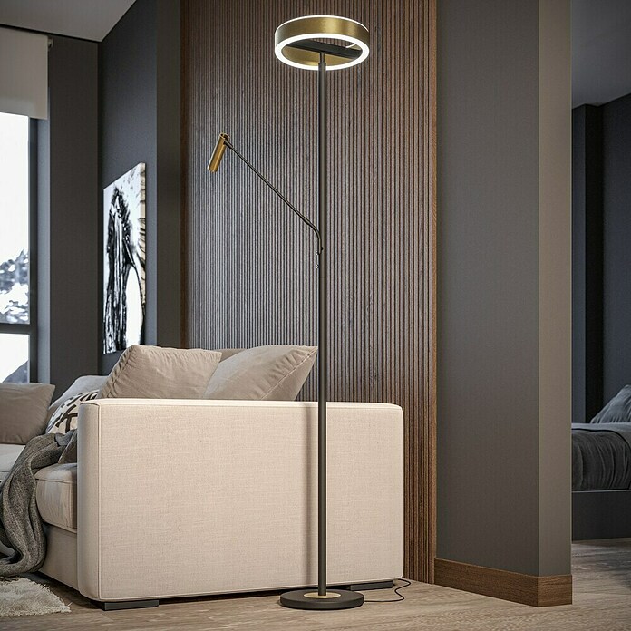 Tween Light Lámpara de pie LED Orlando (Altura: 180 cm, Plata, Plata, Blanco cálido) | BAUHAUS