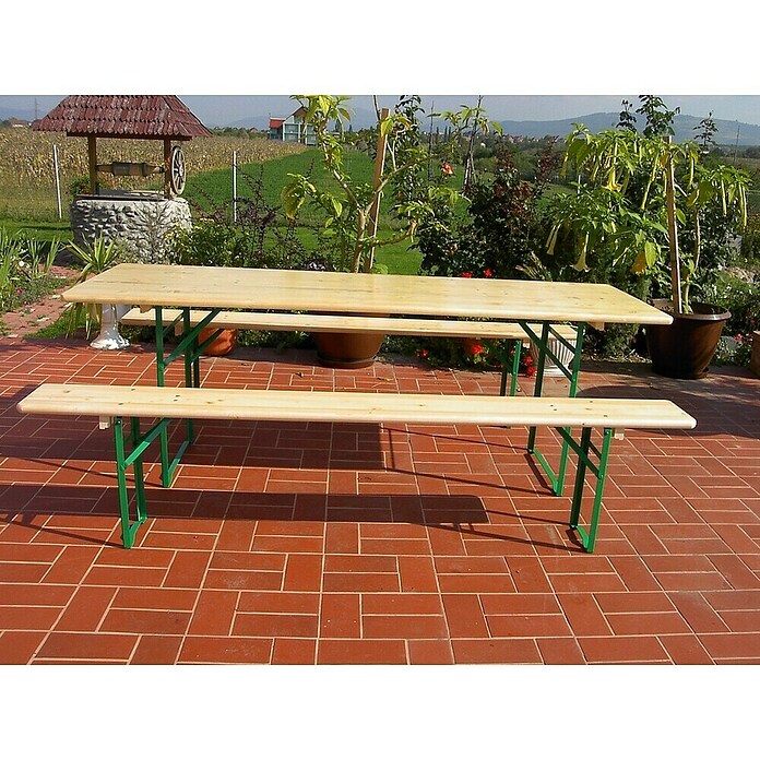 Sunfun Pivska garnitura  (3 -dij., Natur, zelena) | BAUHAUS