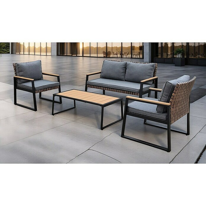 Sunfun Komplet lounge pohištva Gaja  (4 -del.) | 8303 - Loungeset | ICAE - Sommermöbel Loungemöbel | ICA - Sommermöbel | IC - Freizeit im Garten | I - Stadtgarten | BAUHAUS
