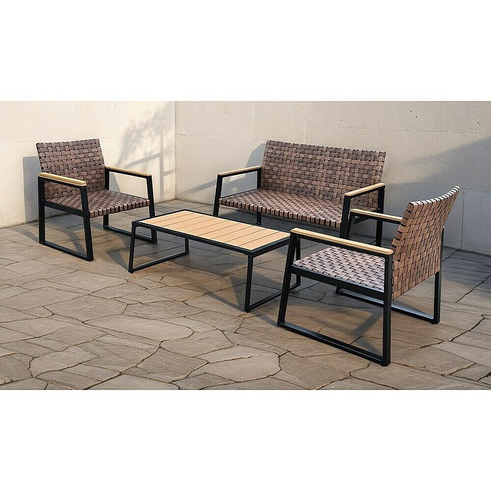 Sunfun Komplet lounge pohištva Gaja  (4 -del.) | 8303 - Loungeset | ICAE - Sommermöbel Loungemöbel | ICA - Sommermöbel | IC - Freizeit im Garten | I - Stadtgarten | BAUHAUS