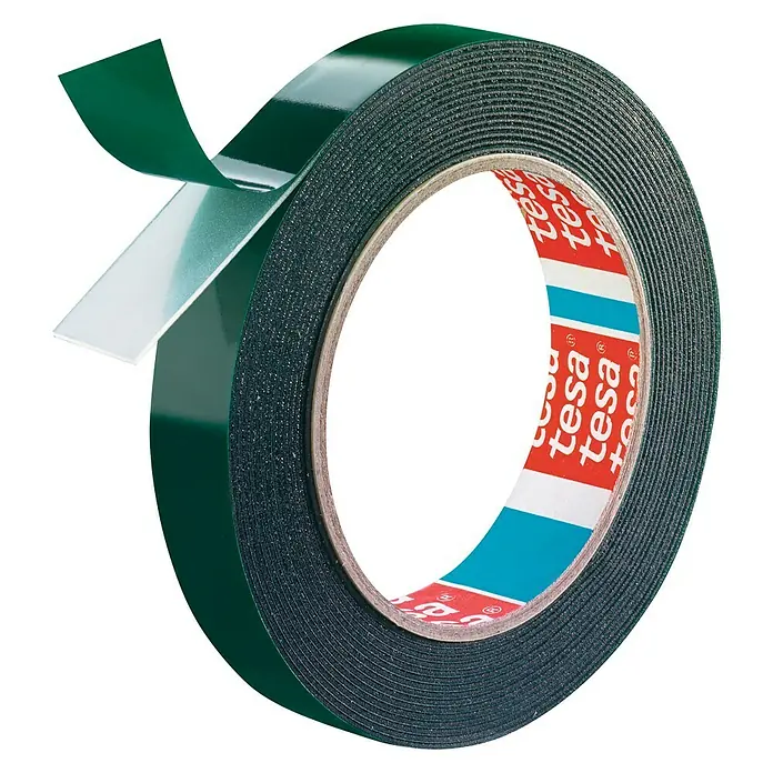 Tesa Powerbond Cinta de doble cara Ladrillo/Piedra - 1,9 cm x 5 m - Rollo de cinta de montaje de doble cara Tesa para fijaciones seguras. Ideal para proyectos de bricolaje y manualidades, con gran adherencia.