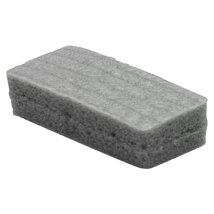 Wagner System Softpads - L x B x H: 22 x 8 x 4 mm, 24 Stk., Grau, Kleben - Grauer rechteckiger Reinigungsschwamm mit rauer Textur.