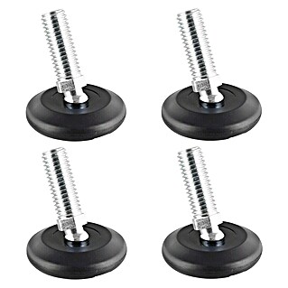 Wagner System Regulierschrauben (Durchmesser: 37 mm, Gewinde: M 10, Schwarz)