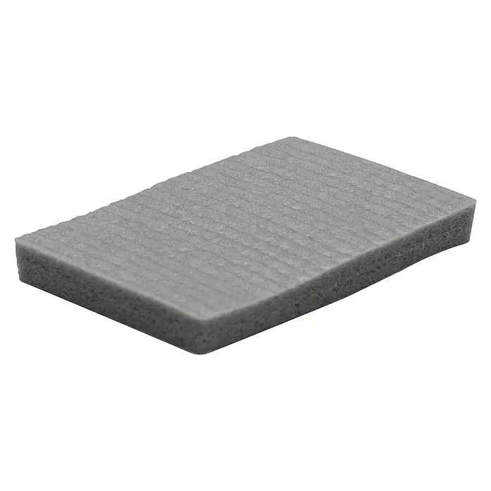 Wagner System Softpads - L x B x H: 36 x 22 x 4 mm, 8 Stk., Grau, Kleben - Graues rechteckiges Schaumstoffpolster mit gerippter Oberfläche.