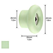 Wagner System Garderobenhaken DOT (Ø x H: 40 x 25 mm, Blassgrün, 1 Stk.) | BAUHAUS