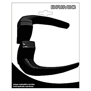 Micel Brimic Conjunto de picaporte 6802 (Aluminio, Negro)