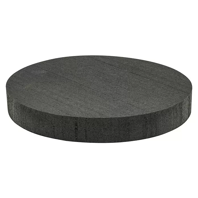 Wagner System Vibrationsdämpfer - Durchmesser: 60 mm, Schwarz, 2 Stk. - Dicke, dunkelgraue, strukturierte kreisförmige Scheibe.