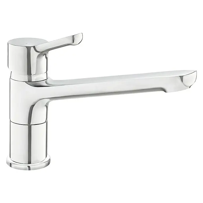 Rousseau Grifo de cocina Maloo - Cromo, Brillante - Grifo de baño cromado brillante, ideal para un diseño moderno y fácil operación.