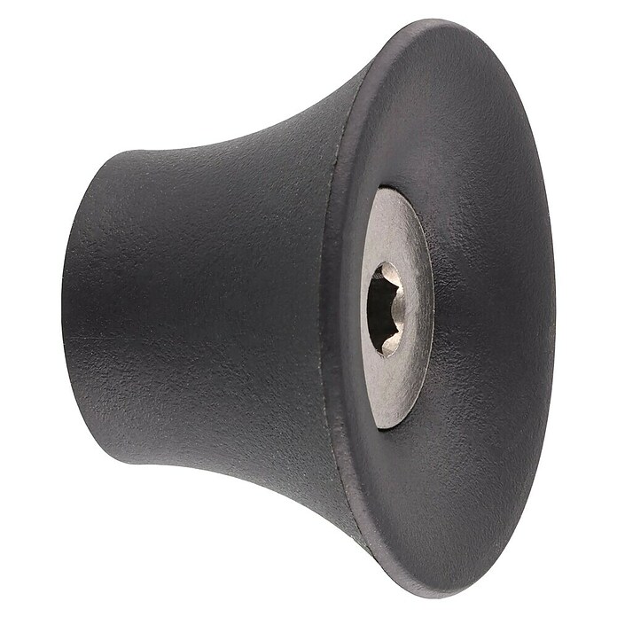 Wagner System Garderobenhaken (Ø x H: 40 x 25 mm, Schwarz, 1 Stk.) | BAUHAUS