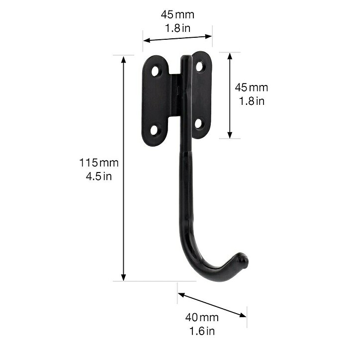 Wagner System Wandhaken WH2090 (L x B x H: 40 x 45 x 115 mm, 1 Stk.) | BAUHAUS