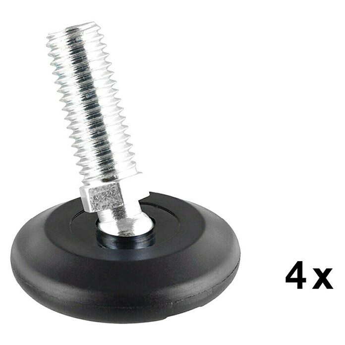 Wagner System Regulierschrauben (Durchmesser: 37 mm, Gewinde: M 10, Schwarz) | BAUHAUS