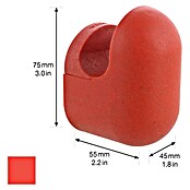 Wagner System Garderobenhaken PILL (L x B x H: 55 x 45 x 75 mm, Korallenrot, 1 Stk.) | BAUHAUS