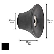 Wagner System Garderobenhaken (Ø x H: 50 x 30 mm, Schwarz, 1 Stk.) | BAUHAUS