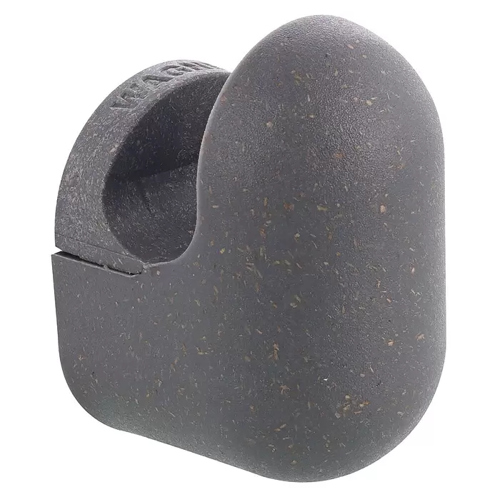 Wagner System Garderobenhaken PILL - L x B x H: 35 x 30 x 50 mm, Schiefergrau, 1 Stk. - Dunkelgrauer, C-förmiger Halter aus gesprenkeltem Verbundmaterial.