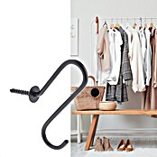 Wagner System Garderobenhaken WH431 (L x H: 70 x 106 mm, Schwarz, 1 Stk.) | BAUHAUS
