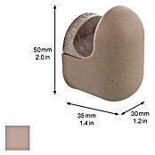 Wagner System Garderobenhaken PILL (L x B x H: 35 x 30 x 50 mm, Taupe, 1 Stk.) | BAUHAUS