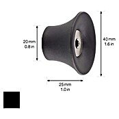 Wagner System Garderobenhaken (Ø x H: 40 x 25 mm, Schwarz, 1 Stk.) | BAUHAUS