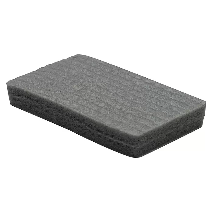 Wagner System Softpads - L x B x H: 26 x 16 x 4 mm, 16 Stk., Grau, Kleben - Grau rechteckiger poröser Block mit texturierter Oberfläche.