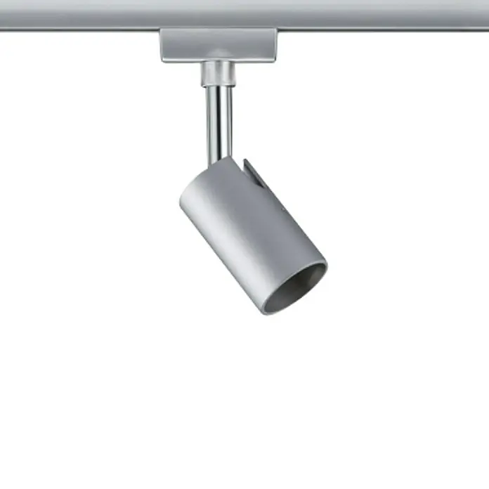 Paulmann URail Deckenstrahler Pure I - L x B x H: 6,6 x 5,8 x 11 cm, GU10, Chrom - Silberner Strahler an einer Schiene, ideal für moderne Beleuchtungslösungen. Das schlichte Design fügt sich nahtlos in jedes Interieur ein.