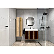 Badmöbel-Set Line (81 cm, Gold Craft Eiche/Schwarz, Strukturiert) | BAUHAUS