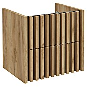 Badmöbel-Set Line (61 cm, Gold Craft Eiche/Schwarz, Strukturiert) | BAUHAUS