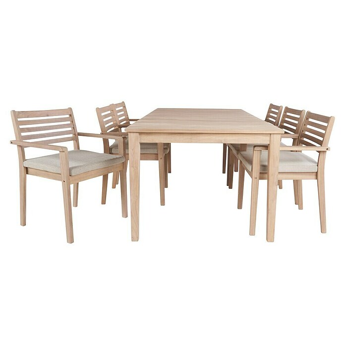 Set vrtnih stolov Brindisi  (6 kos, Akacijev les, Natur) | 8241 - Stühle Holz | ICAB - Sommermöbel Stühle | ICA - Sommermöbel | IC - Freizeit im Garten | I - Stadtgarten | BAUHAUS