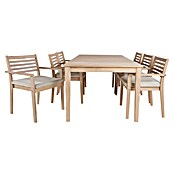 Set vrtnih stolov Brindisi  (6 kos, Akacijev les, Natur) | 8241 - Stühle Holz | ICAB - Sommermöbel Stühle | ICA - Sommermöbel | IC - Freizeit im Garten | I - Stadtgarten | BAUHAUS