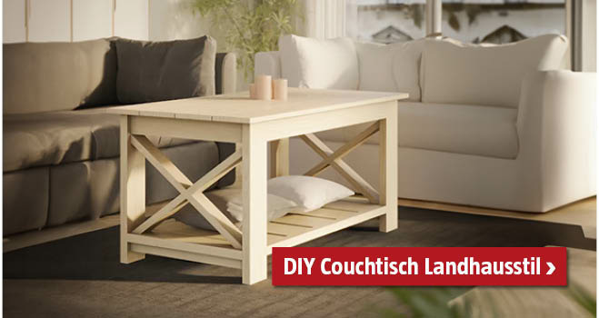 DIY Couchtisch Landhausstil