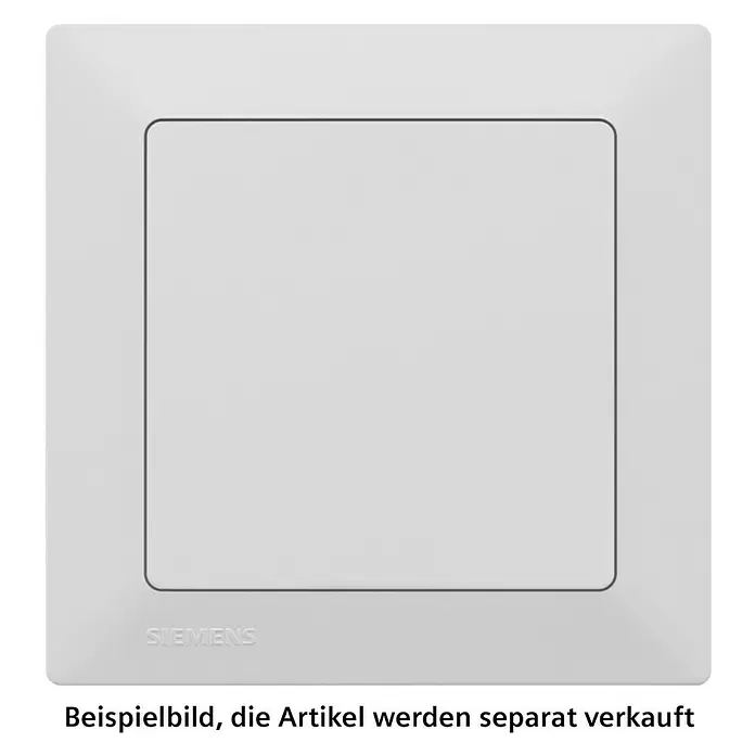 Siemens DELTA Mega Schalter SIE044059 - Polar Weiß, Schrauben, Innen - Lichtgraue Siemens Blindabdeckung für Elektroinstallationen.